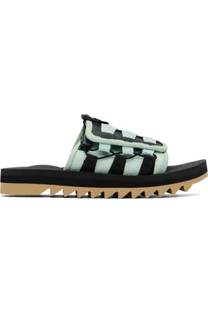 SUICOKE Black & Green DAO-2ab2 Sandals
