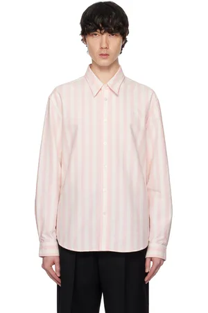 Acne Studios Off-White & Pink Button-Up Shirt