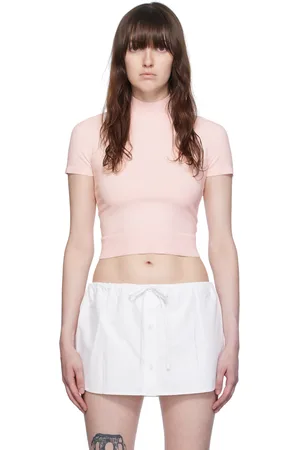 Alexander Wang Pink Mockneck T-Shirt