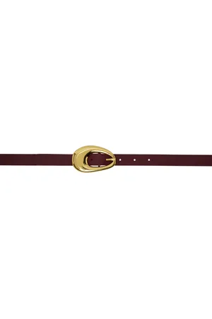 Bottega Veneta Burgundy Drop Belt