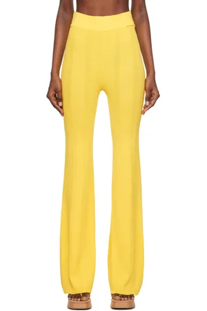 REMAIN Birger Christensen Yellow Straight-Leg Lounge Pants