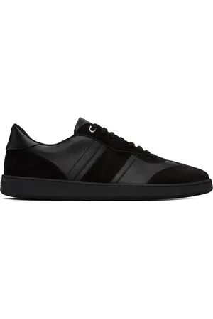Salvatore Ferragamo Black Paneled Sneakers