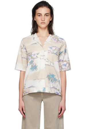 Maison Kitsuné Beige Resort Shirt