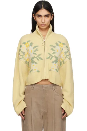 Holzweiler Yellow Tine Cropped Cardigan