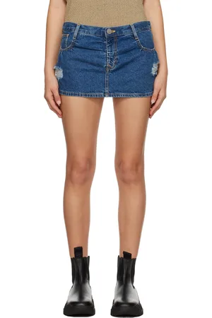 Vivienne Westwood Blue Crewe Foam Denim Miniskirt