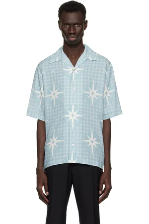 AMIRI Blue Starburst Camp Shirt