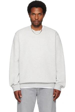SKIMS Gray Fleece Lounge Crewneck Sweatshirt