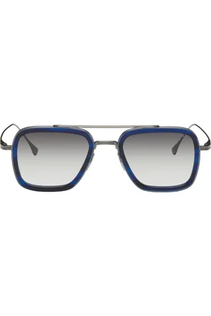 DITA EYEWEAR Blue & Gunmetal Flight.006 Sunglasses