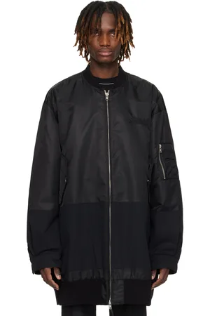 Maison Margiela Black Sports Bomber Jacket