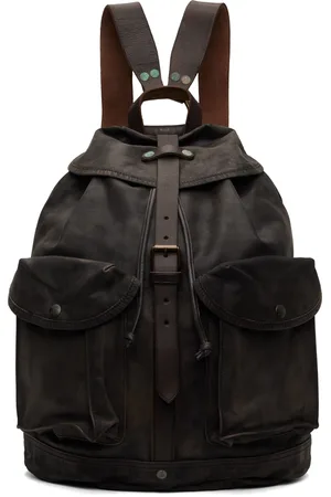Ralph Lauren Black Leather Backpack