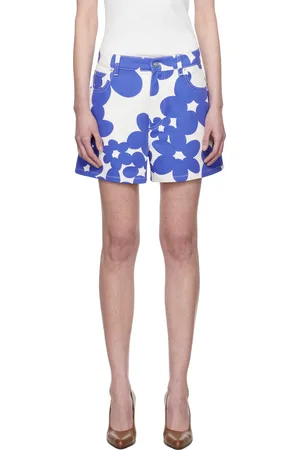 Marni Blue & White Dillies Print Shorts