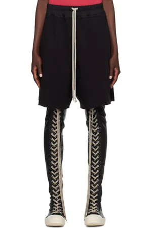 Rick Owens SSENSE Exclusive Black KEMBRA PFAHLER Edition Trucker Shorts