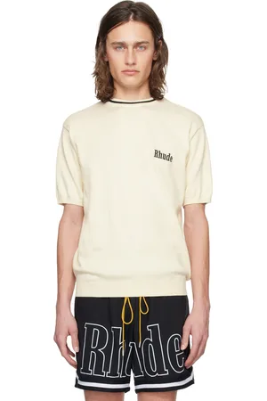 Rhude Off-White Embroidered Sweater