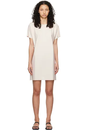 PLEATS PLEASE ISSEY MIYAKE Beige A-Poc Minidress
