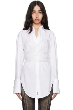 Jean Paul Gaultier White Long Draped Shirt
