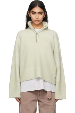 Holzweiler Green Tine Half-Zip Sweater