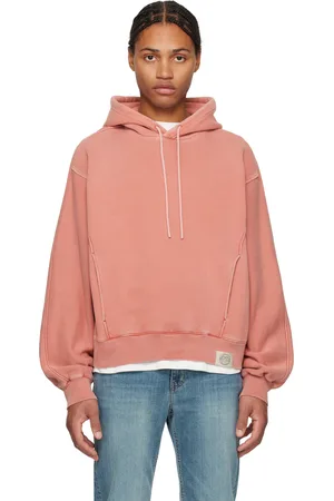 Solid Pink Solid Dyeing Hoodie