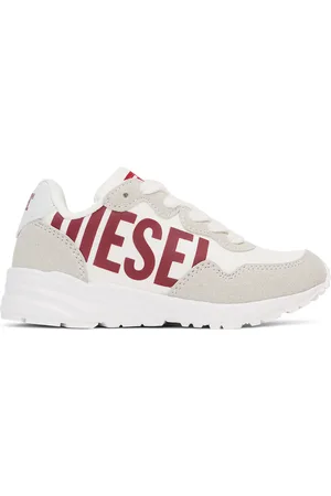 Diesel Kids White & Red S-Star Light Lc Sneakers