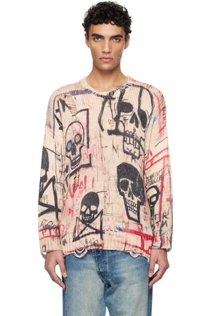 R13 Multicolor Printed Oversized Sweater