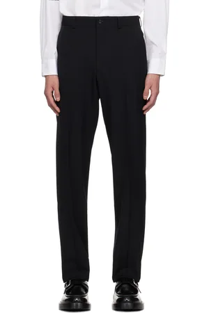 Comme des Garçons Black Wool Gabardine Trousers