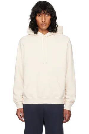 Sunspel Beige Loopback Hoodie
