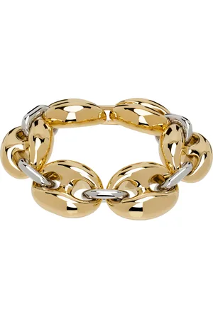 Paco rabanne Gold & Silver Eight Chunky Bicolored Bracelet