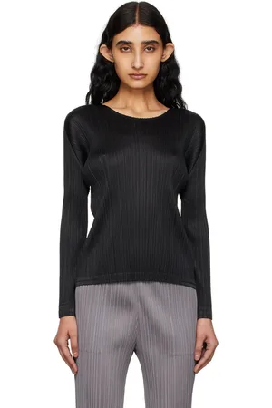 PLEATS PLEASE ISSEY MIYAKE Black Monthly Colors February Long Sleeve T-Shirt
