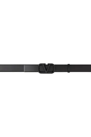 VALENTINO GARAVANI Black VLogo Belt