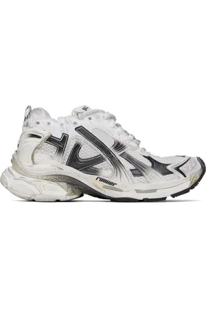 Balenciaga White & Black Runner Gradient Sneakers