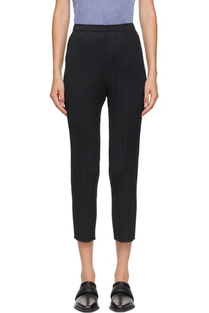 PLEATS PLEASE ISSEY MIYAKE Black Monthly Colors July Trousers