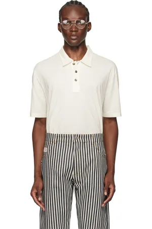 Bottega Veneta Off-White Light Polo