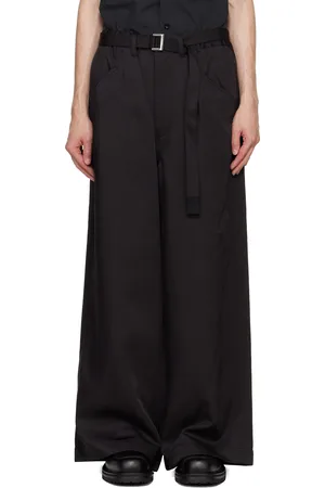 SACAI Black SPIEWAK Edition Belted Trousers