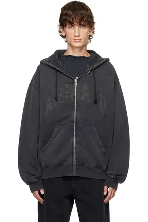 Axel Arigato Gray Link Zip-Up Hoodie