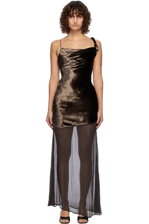 Staud Brown Beaton Maxi Dress