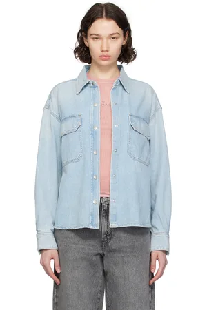 AGOLDE Blue Gwen Denim Shirt
