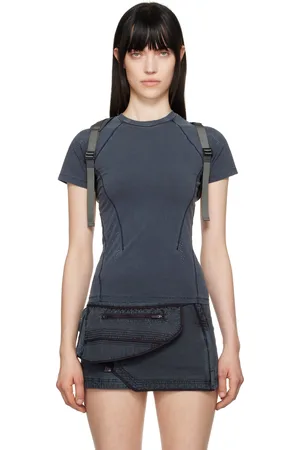 Hyein Seo Gray Dyed Backstrap T-shirt