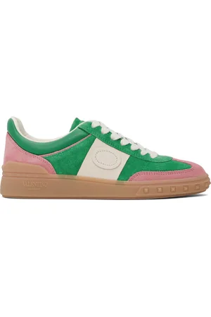 VALENTINO GARAVANI Green & Pink Upvillage Crosta Sneakers