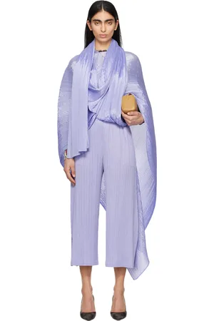 PLEATS PLEASE ISSEY MIYAKE Purple Madame-T February Stole