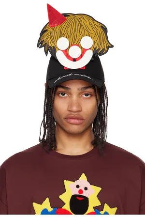 WALTER VAN BEIRENDONCK Black Smiley Cap
