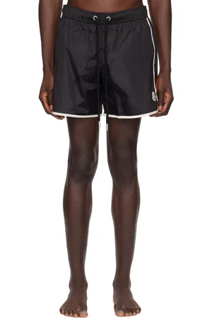 Moncler Black Patch Swim Shorts