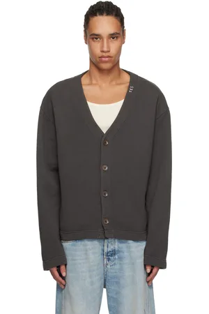 THE ELDER STATESMAN Gray Daily Cardigan