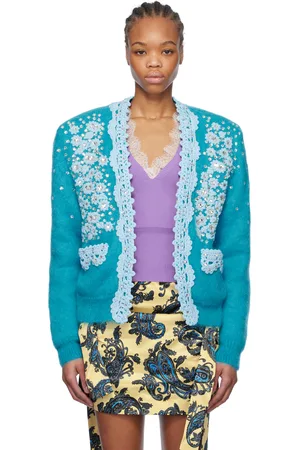 MERYLL ROGGE Blue Padded Cardigan
