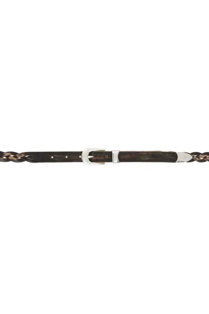 OUR LEGACY Black 2 CM Braided Belt