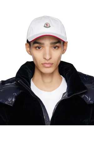 Moncler White Logo Cap