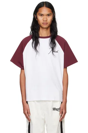 Rhude White & Raglan Logo T-shirt