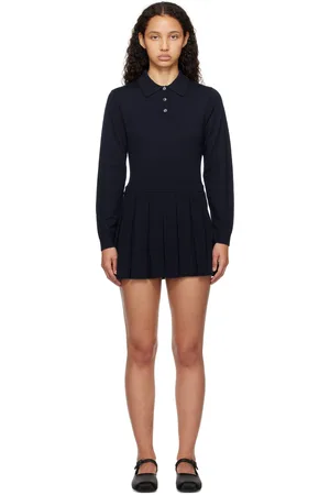 SANDY LIANG Navy Hague Sweater Minidress