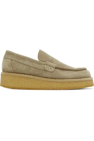 Maison Margiela Green Suede Loafers