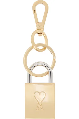 Ami Gold Ami De Coeur Padlock Keychain