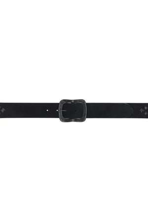 Pins & Needles Black Square Studs Belt