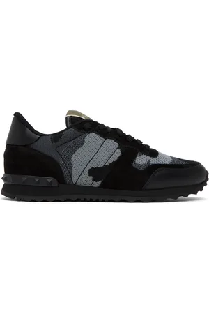 VALENTINO GARAVANI Black Rockrunner Sneakers
